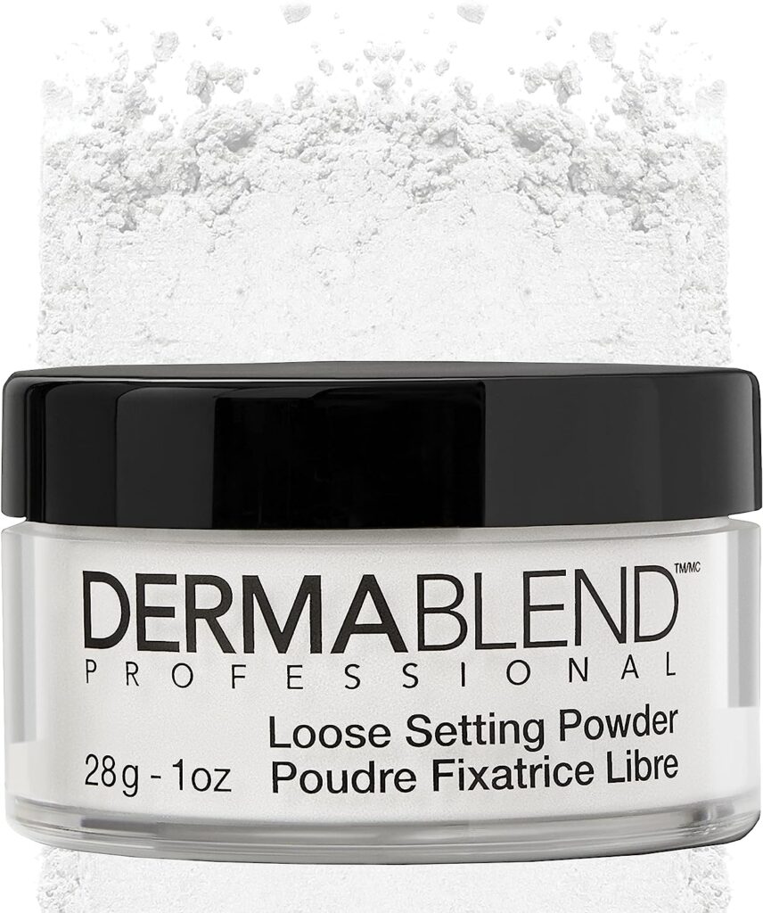 Dermablend Loose Setting Powder, Face Powder Makeup  Finishing Powder for Light, Medium  Tan Skin Tones