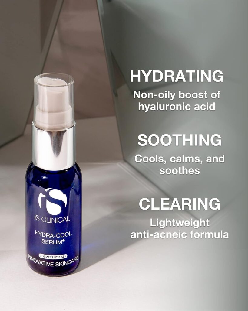 iS CLINICAL Hydra-Cool Serum, Refreshing and Hydrating Skin Face Serum, Anti-Blemish, Anti-Redness
