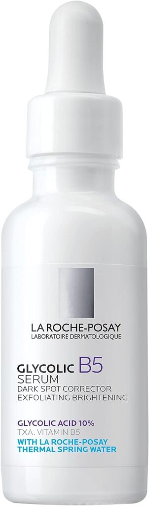 La Roche Posay Glycolic Acid Serum with Kojic Acid and Vitamin B5, Reduces Dark Spots and Discoloration, Skin Tone Corrector to Brighten  Even Skin Tone