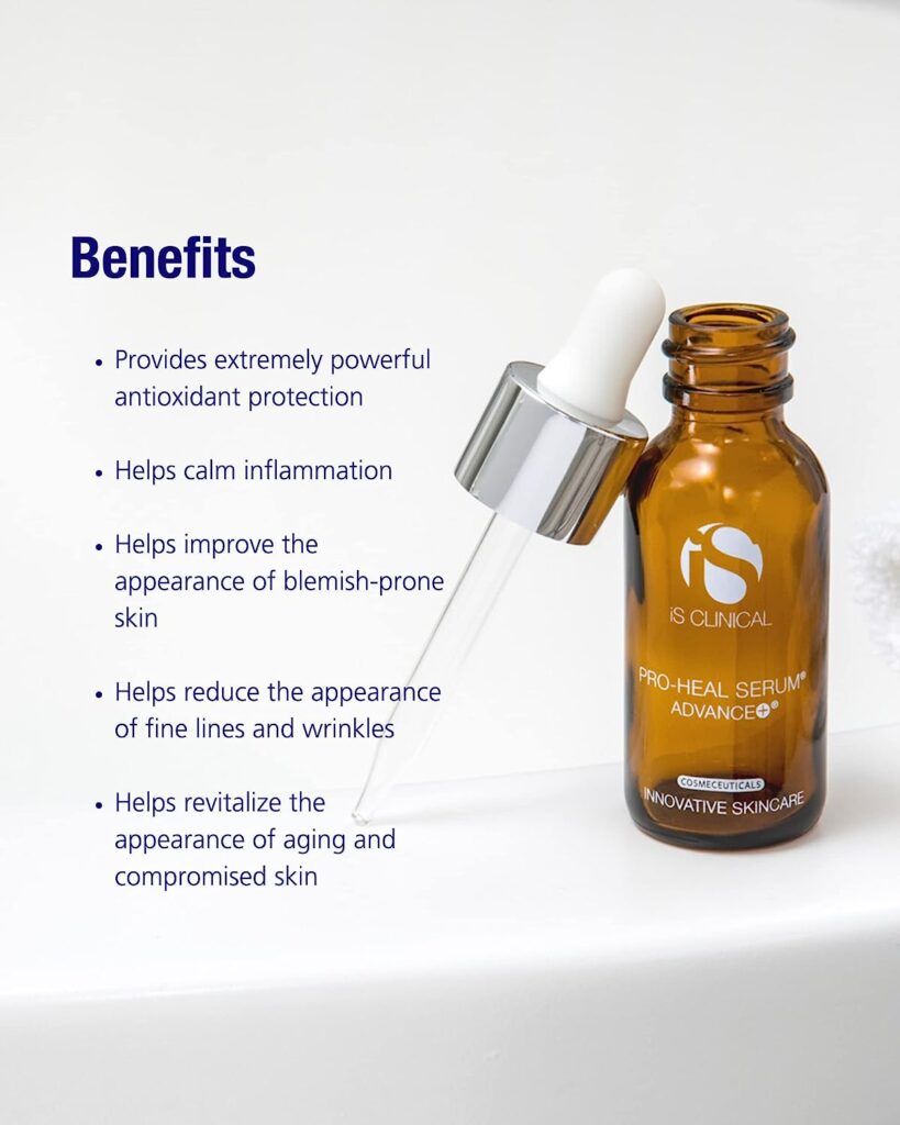 Pro-Heal Serum Advance+ antioxidant-rich serum containing vitamin C, E, and A for redness, rosacea, inflammation
