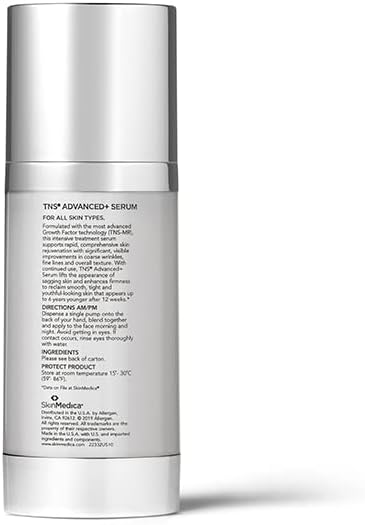SkinMedica TNS Advanced+ Serum Our Premium Facial Skin Care Product, the Secret to Flawless Skin. Age-Defying Face Serum for Women is Proven to Address Wrinkles and Fine Lines for Glowing Skin, 1 Oz