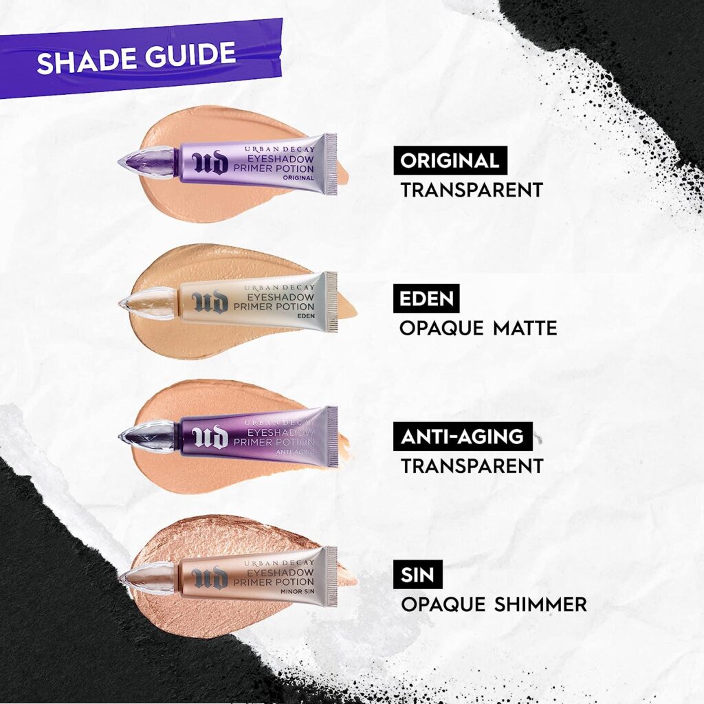 Urban Decay Eyeshadow Primer Potion, Original - Award-Winning Nude Eye Primer for Crease-Free Eyeshadow  Makeup Looks - Lasts All Day - Great for Oily Lids