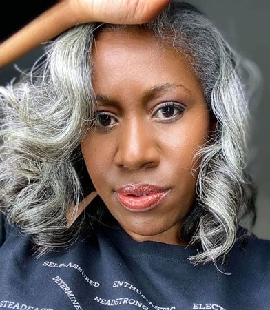 Makeup For Gray Hair Over 50